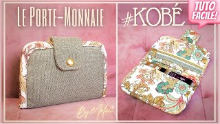 🎀 TUTO #DIY FACILE 🎀 Coudre Le Porte-Monnaie / Portefeuille #KOBÉ #ByMélou 🥰