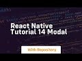 react native tutorial 14 modal