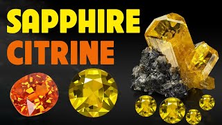 Ctrine sapphire đá quý màu vàng TahiGems