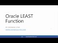 Oracle LEAST Function