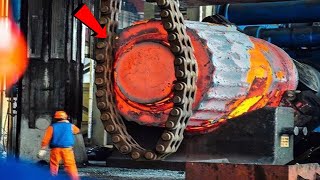 देखिये लोहे को कैसे आकार दिया जाता Extreme Dangerous Biggest Heavy Duty Hammer Forging Factory