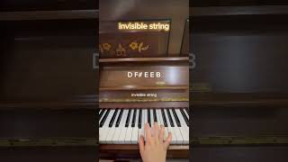 invisible string (Taylor Swift) - Easy piano tutorial 🩶