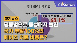 평등법으로 동성애자 늘면 국가 부담 100%인 에이즈 치료 비용은?(박세현) l CTS뉴스