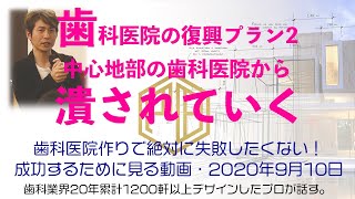 歯科医院の復興プラン2/3　歯科医院これから訪れる3つのリスクと対応　そして歯科医院の開業や改装はどうすべきなのか？