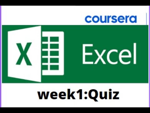 Coursera | Excel Skills For Business: Essentials All Quizzes Answers ...