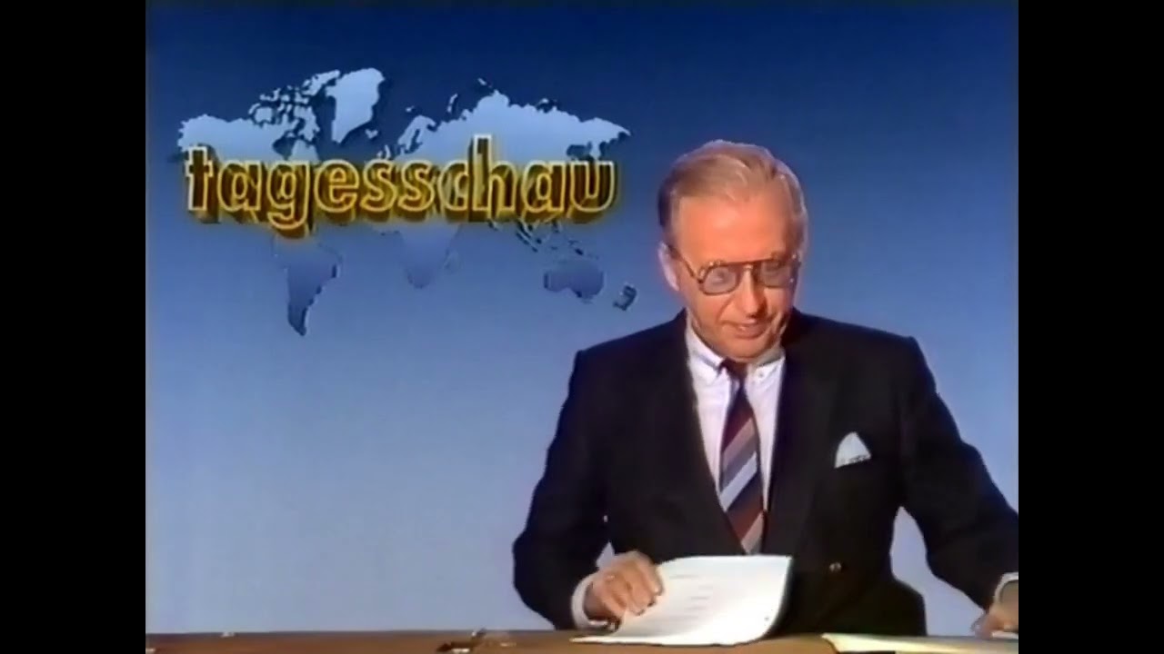 ARD Tagesschau & Sendeschluss Karl-Heinz Köpcke Sa. 16.2.1985 - YouTube