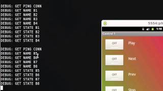Raspberry pi and android simple remote control. Java android client.