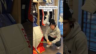 Goalie dads shopping for gear 👨🏻😂#hockey #hockeydad #goalie #funny