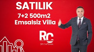 ESNAF SİTESİNDE EMSALSİZ 7+2 500m2 SATILIK VİLLA