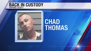 Hopkins County Jail inmate captured by authorities