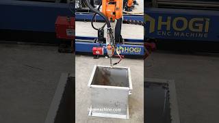 Hogi Robotic duct flange laser welding,automatic welding,high efficiency#robotics #welding #laser