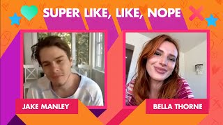 Bella Thorne \u0026 Jake Manley Attempt to Play Super Like, Like, Nope with Tinder