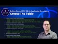 Create the Table - Getting Started With SQL for Application Developers