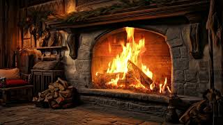 Stay Cozy with a Crackling Fireplace Instantly | Helps Sleep Instantly | Fireplace Burning