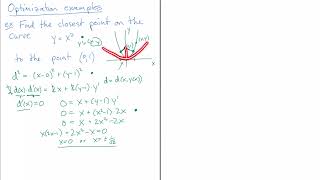 Optimization - a geometric example