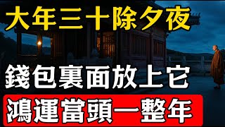 大年三十除夕夜當天，往錢包裡面放上它，能讓你鴻運當頭一整年，現在知道還不晚！#生肖 #命理 #運勢 #屬相 #風水