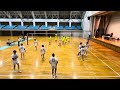 第45回県下9人制バレーボール選手権大会 決勝トーナメント 決勝 三菱電機vs山鹿灯籠會 1セット目