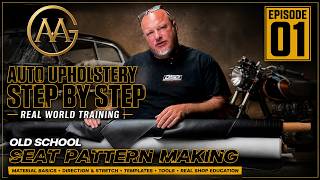 Auto Upholstery Step By Step | Old School Seat Pattern Making For Beginners