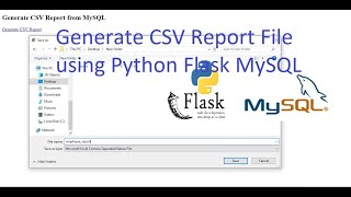Generate CSV Report File using Python Flask MySQL
