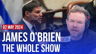 Youth antipathy towards Israel | James O'Brien - The Whole Show