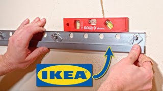 IKEA Method Aufhängeschiene montieren (im Altbau) | Küchen-Oberschränke anbringen | Wandschiene