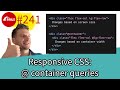 Ruby on Rails #241 CSS Container queries. Breakpoints based on parent container width, not browser