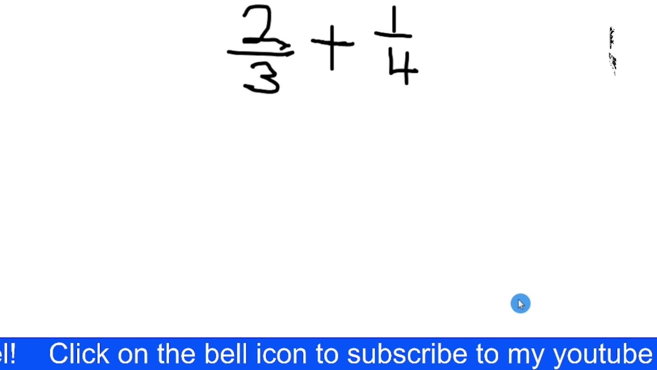 Simple Tricks To Add Fractions Youtube
