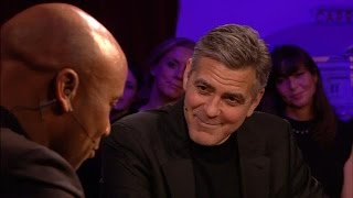 George Clooney lovend over Humberto Tan - RTL LATE NIGHT