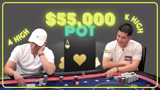 $55,000 Pot vs. Andy Stacks and I have A HIGH!