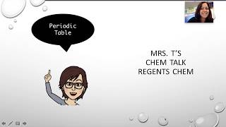 Mrs. T's Chem Talk Periodic Table