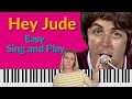 Hey Jude Piano Tutorial - EASY Sing and Play