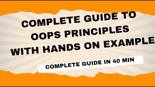 OOP Principles in Java: Complete Beginner's Guide in 40 Minutes in Hindi