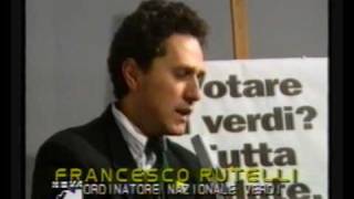 FRANCESCO RUTELLI A ORISTANO 1992: CAPOLISTA DEI VERDI IN SARDEGNA