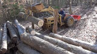 Lifting Logs with a Tractor - Log Tongs