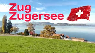 Beautiful Zug | Lake Zug - Zugersee | Swiss train journey | Switzerland