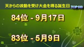 【お金持ちになれる誕生日ランキング】天からの波動を受け大金を得る　 #金運 #金運アップ #誕生日占い #開運 #占い #運勢ランキング #占いランキング