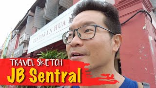 Travel Sketch JB Sentral • First Trip Out of Singapore