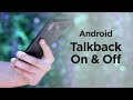 Android Talkback - How to Turn  On and Off  | Hadley Workshops Android TalkBack