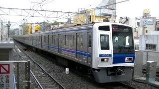 西武6000系6104F30M急行武蔵小杉行き 東横線自由が丘駅入線