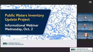 Public Waters Inventory Update Project webinar Q&A