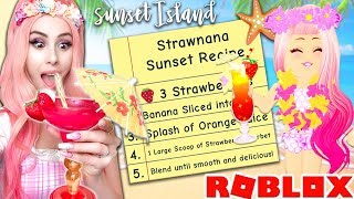 Leah Ashe Royale High Irl Videos 9tubetv - taste testing the sunset island smoothie recipes are they as tasty as they look