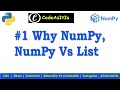 Python NumPy Tutorial | NumPy Array | NumPy Vs List | Python Programming