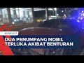 Melaju Kencang Menuju Slipi, Mobil Sedan Tabrak Separator Transjakarta di Gatot Subroto!