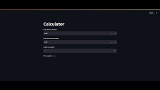 How to make a Calculator in Python using Streamlit.