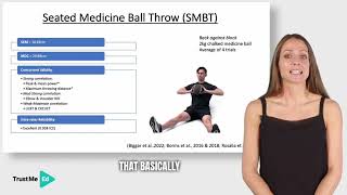 How to perform SEATED MEDICINE BALL THROW Test | Ellie Richardson on Trust Me-Ed