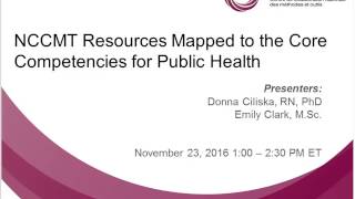 NCCMT Spotlight Webinar: NCCMT Resources Mapped to the Core Competencies for Public Health