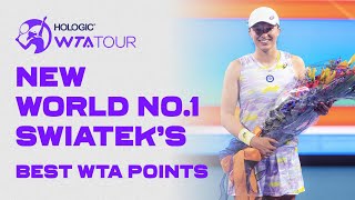 NEW World No.1 Iga Swiatek's best WTA points since 2021!
