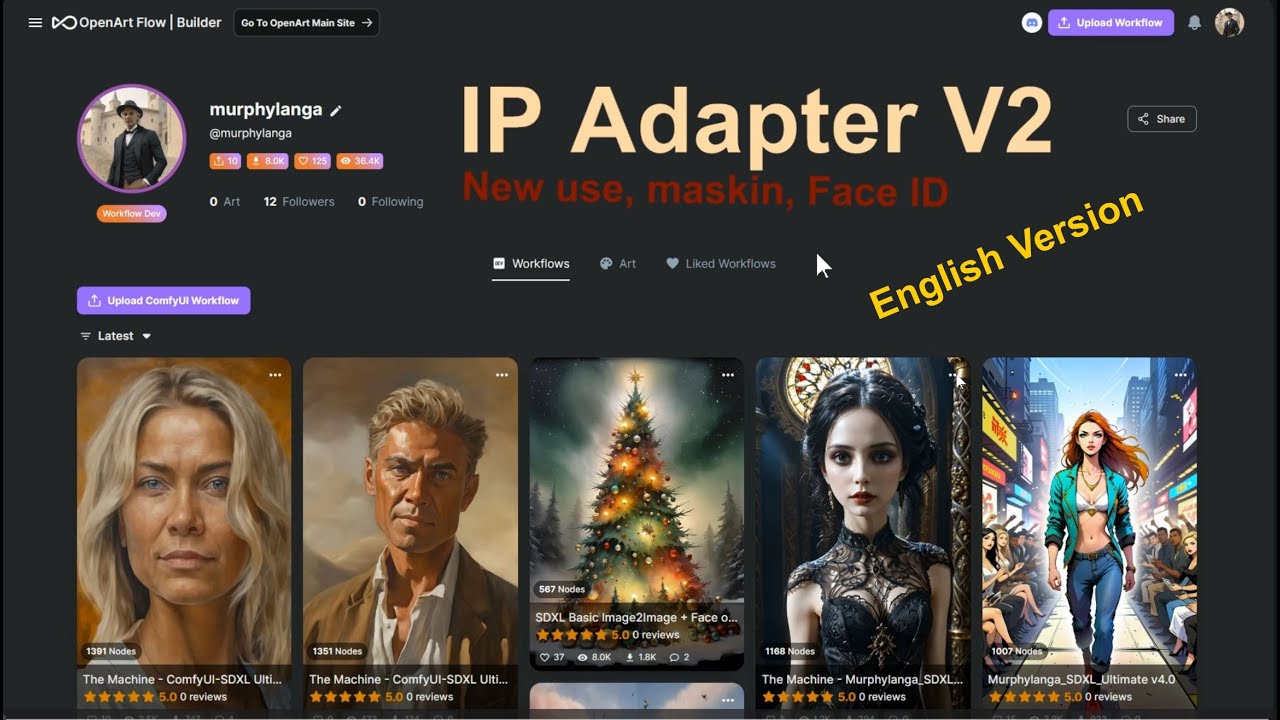 English Version Comfyui Ip Adapter Version 2 Ultimate Workflow