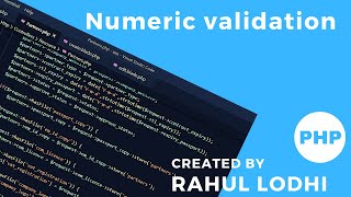 PHP Tutorial #17 - phone number validation using jQuery