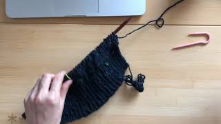 【編み物/knitting】アラン模様のカーディガン（９）